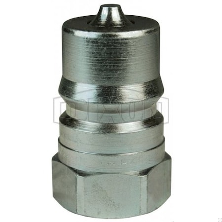 Dixon DQC H Industrial Interchange High Volume Female Plug, 1-5/8-12 Nominal, Female O-Ring Boss End Styl H12OF10